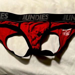 CheapUndies Red Touch Jock Brief